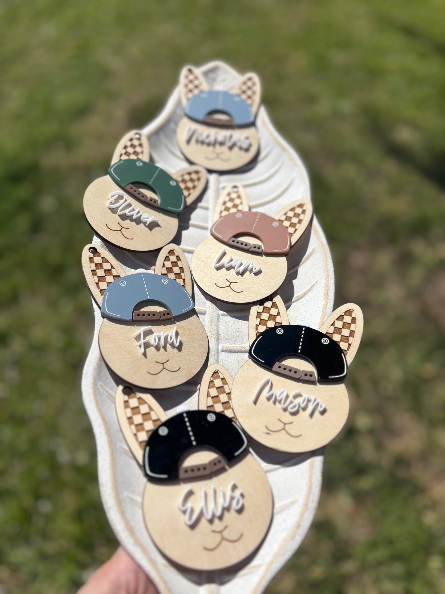 Easter Bunny tag with cap