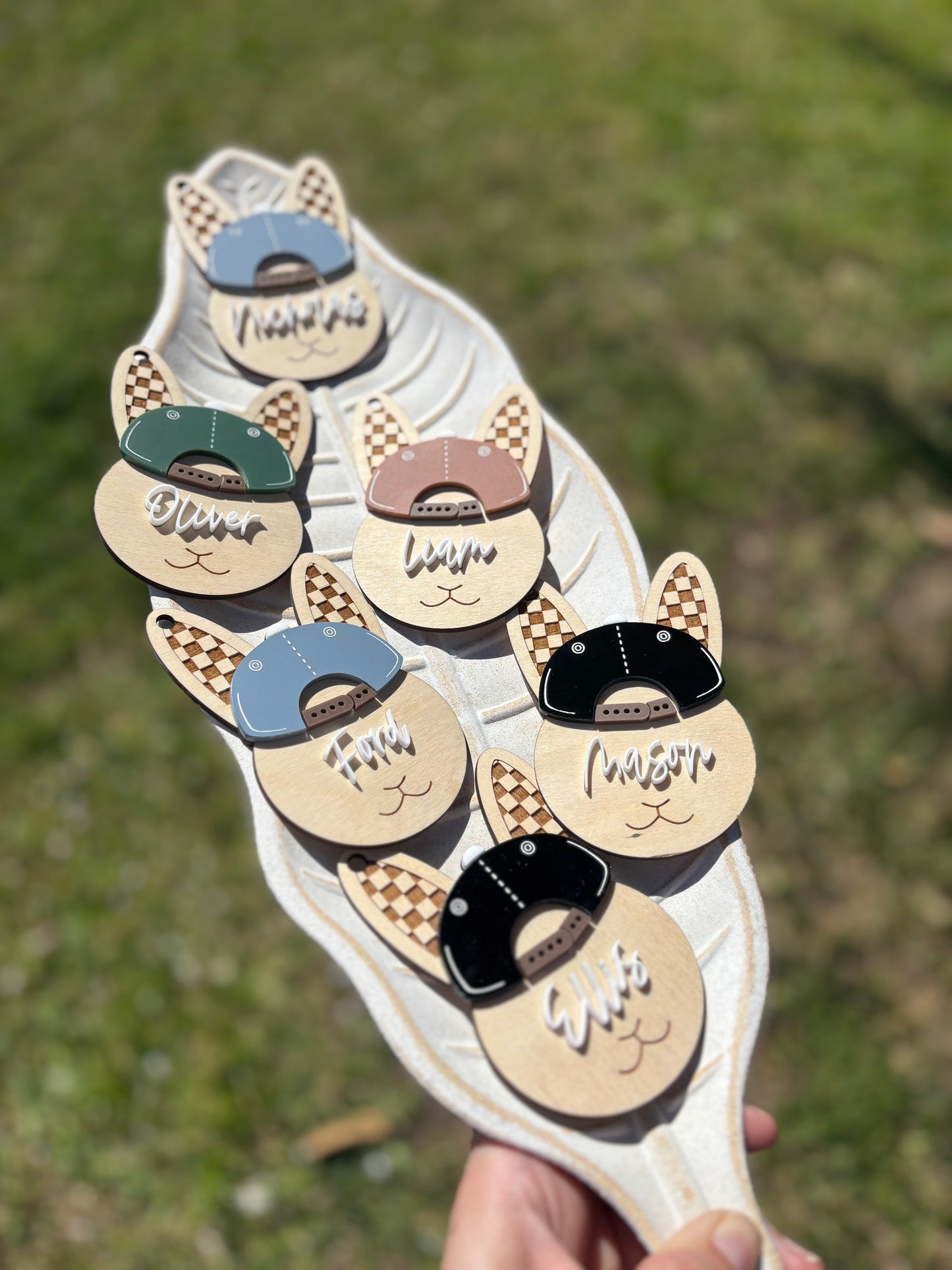 Easter Bunny tag with cap