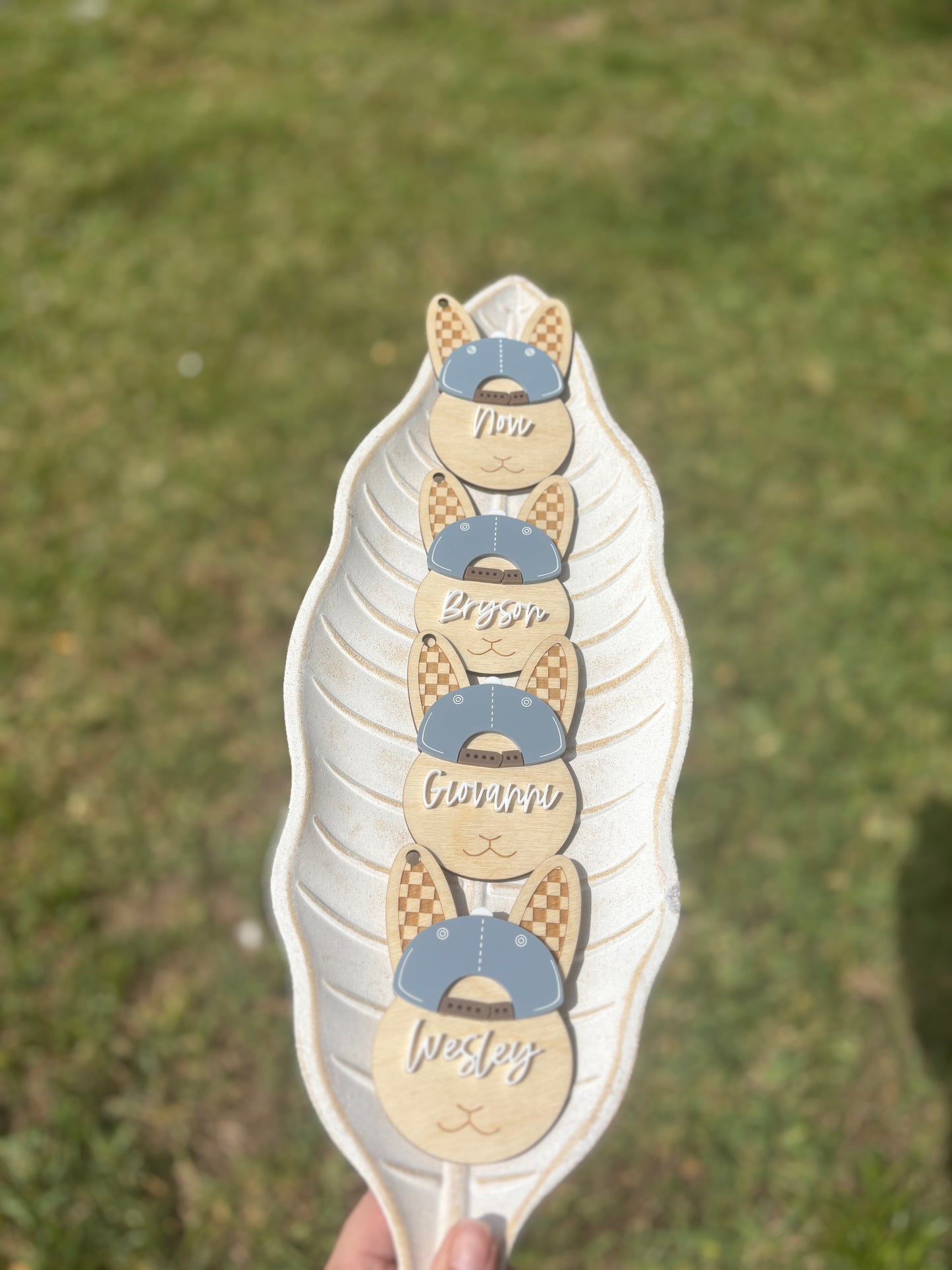 Easter Bunny tag with cap