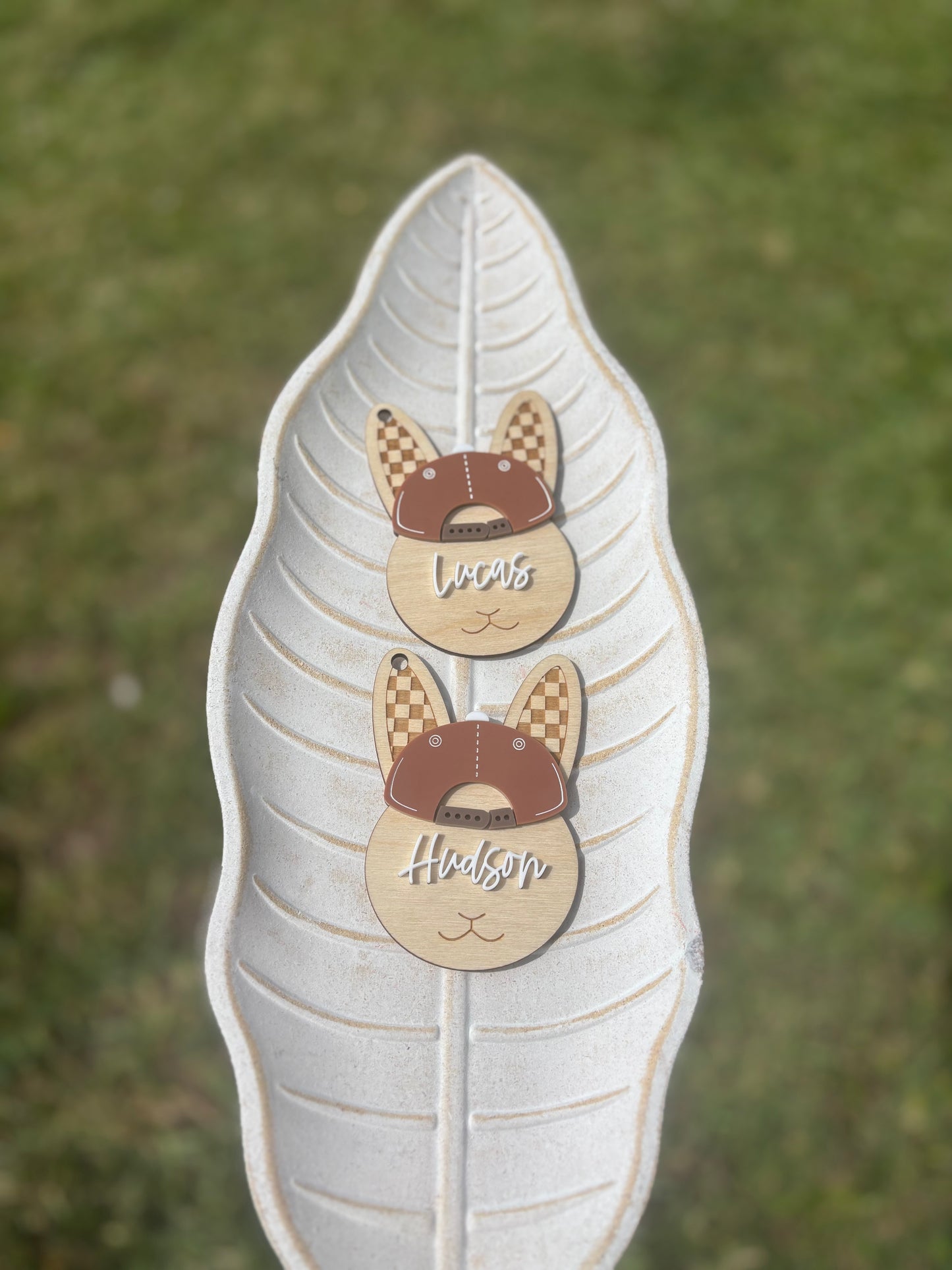 Easter Bunny tag with cap