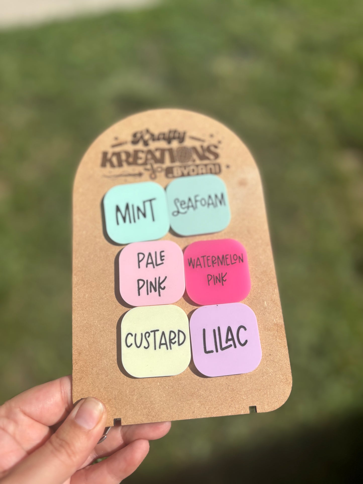 Pastel rainbow back to school board