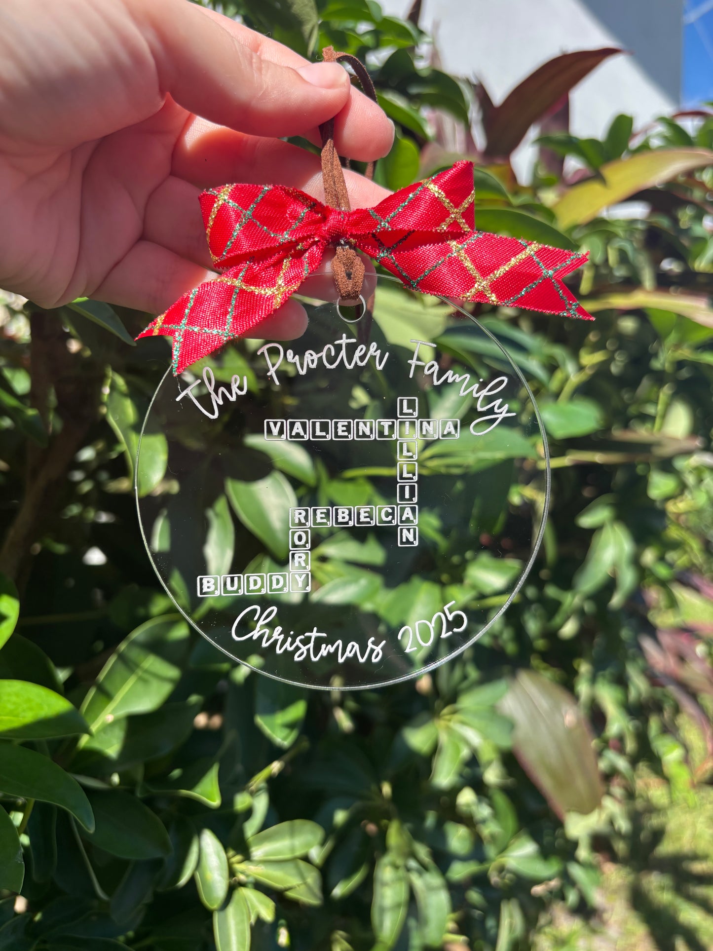 Family Puzzle Christmas Ornament