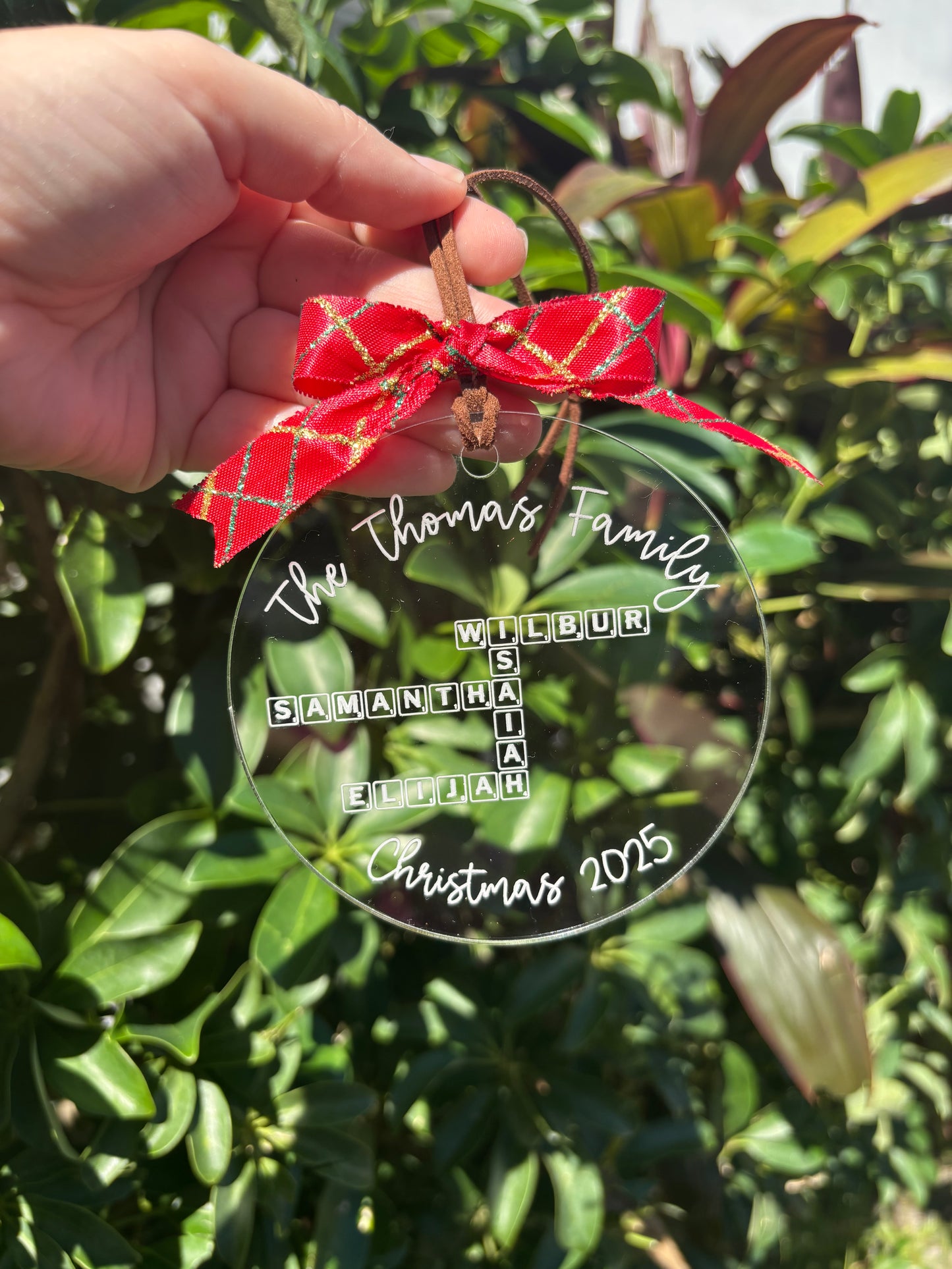 Family Puzzle Christmas Ornament