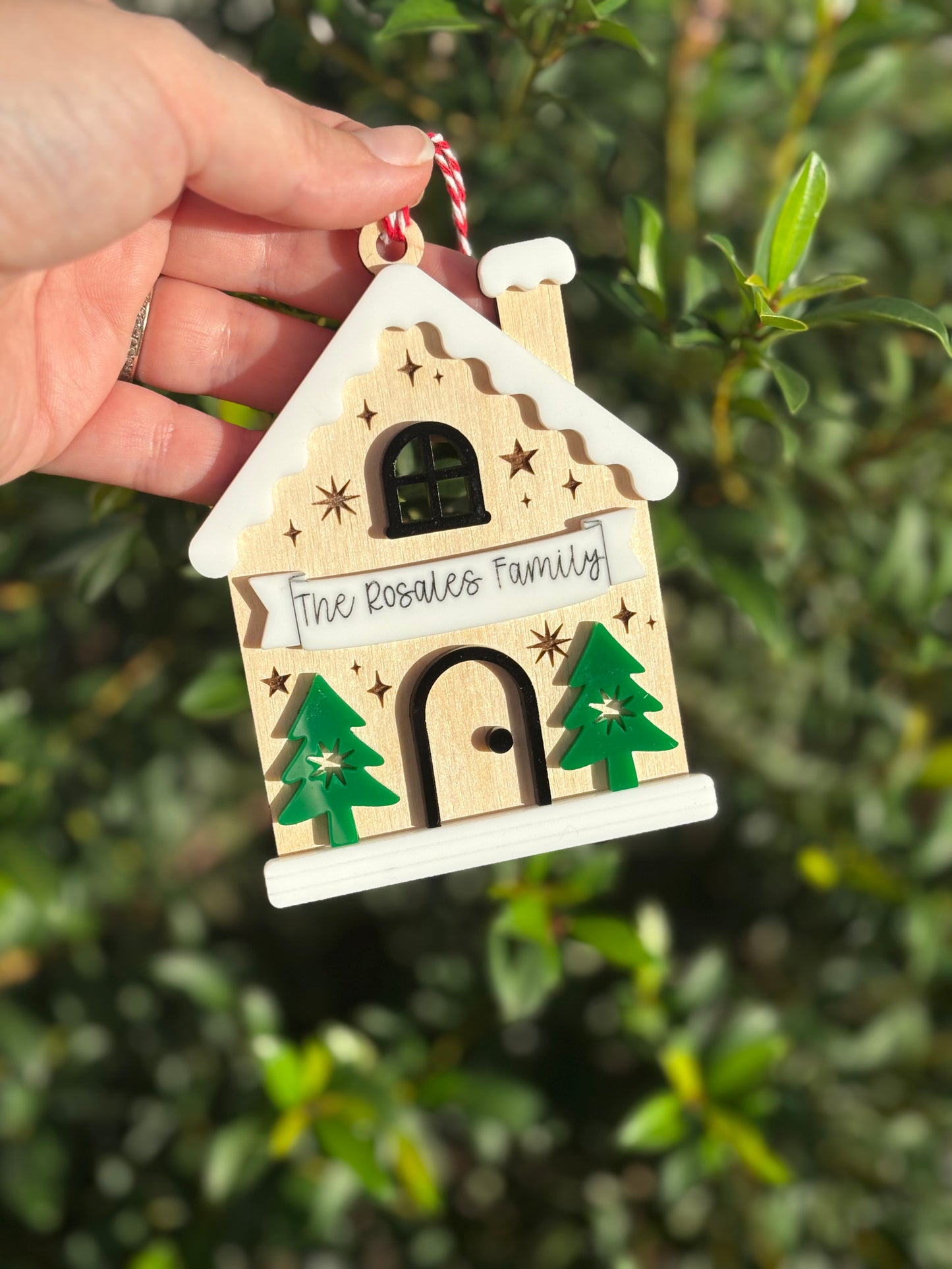 Gingerbread House Family Ornament