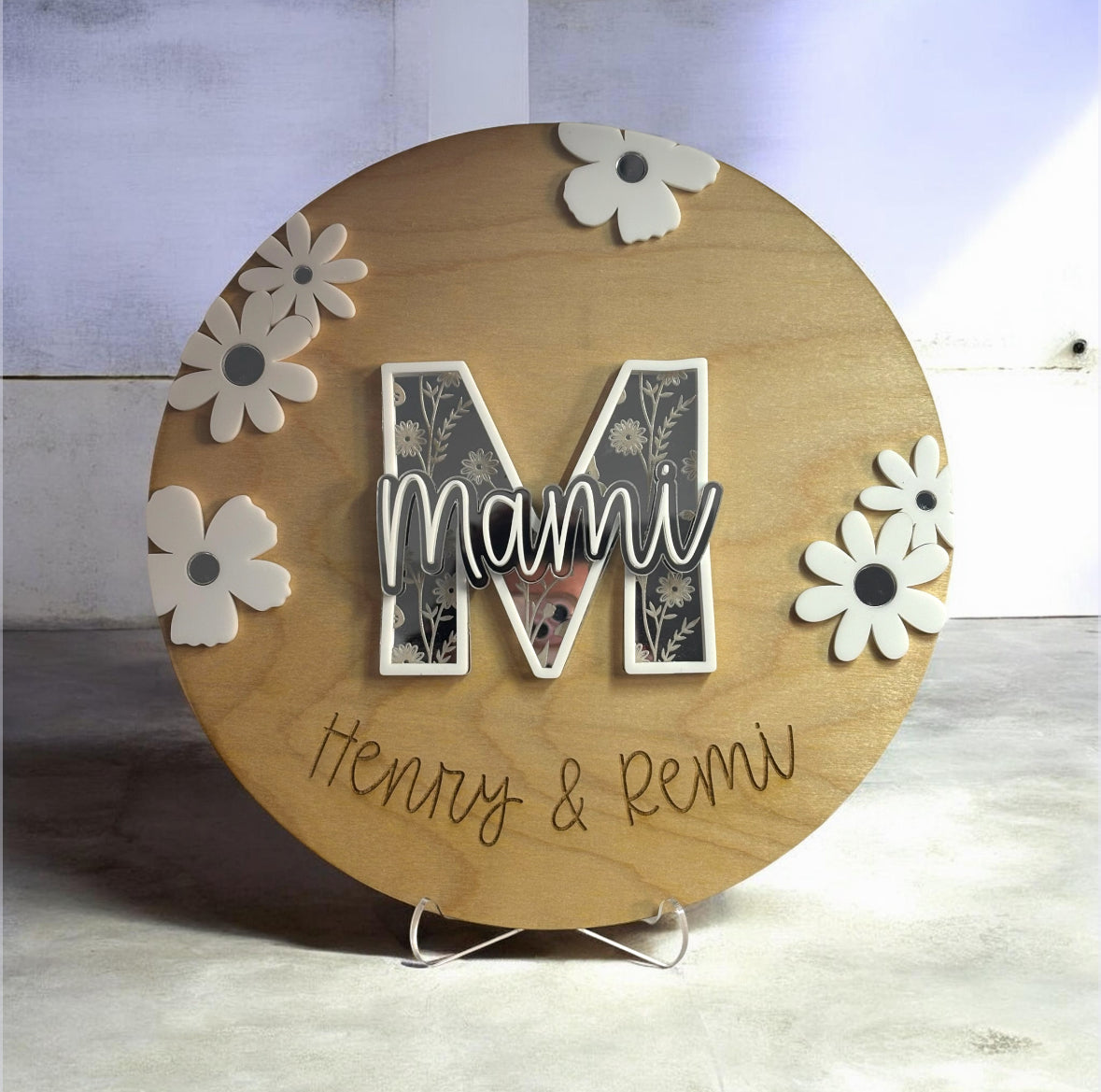 Personalized Floral Mother's day sign