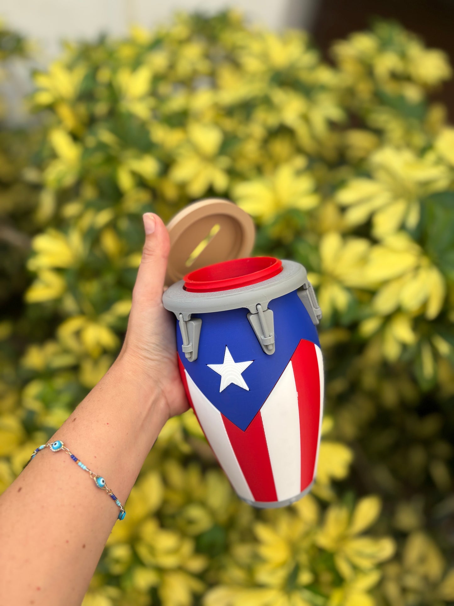 Puerto Rican Flag piggy bank