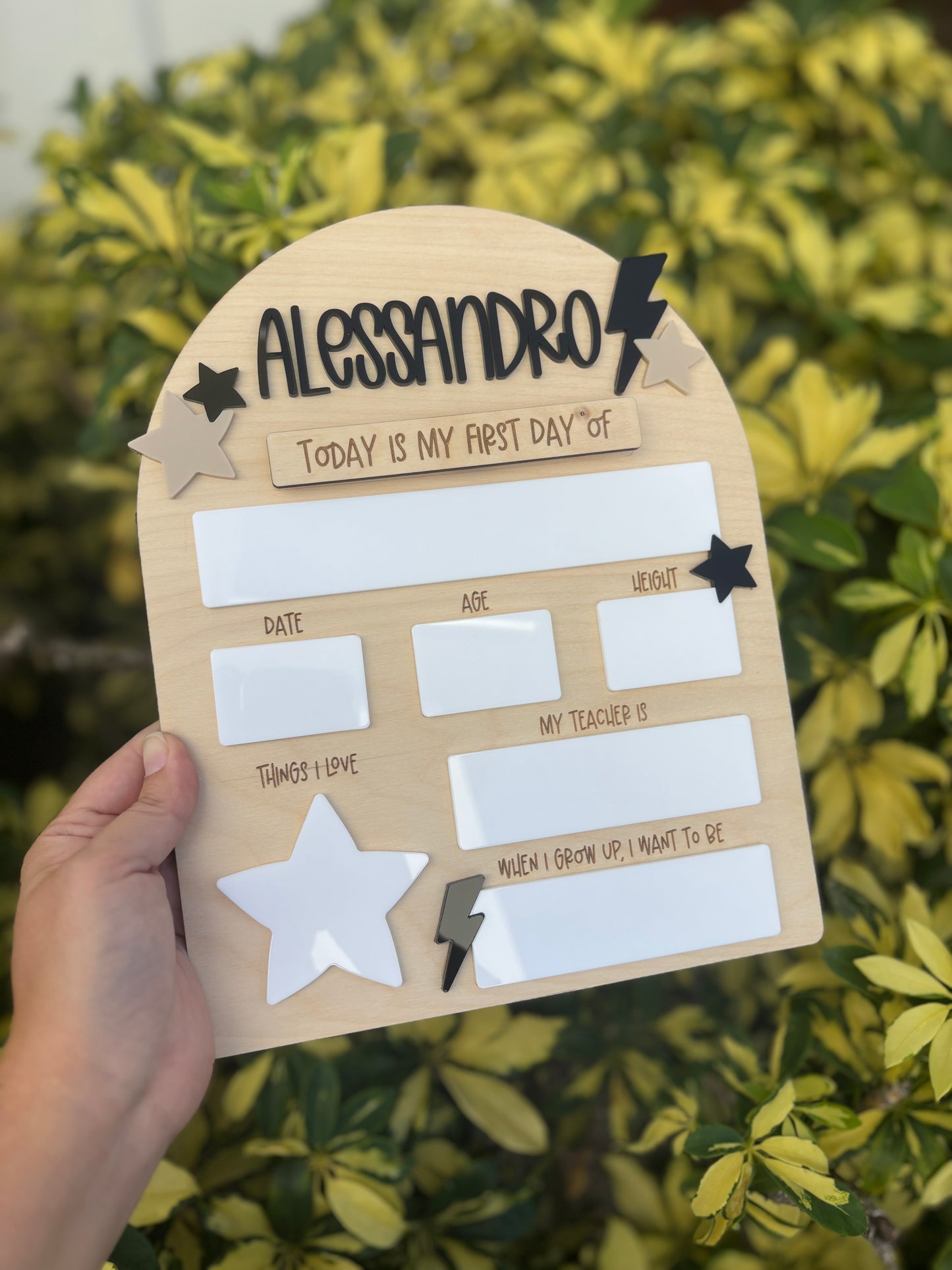 Retro stars and lighting First Day Of School Sign | Back To School Sign | Back To School Photo Prop| First Day Of School Photo Prop| Last Day Of School| lighting sign