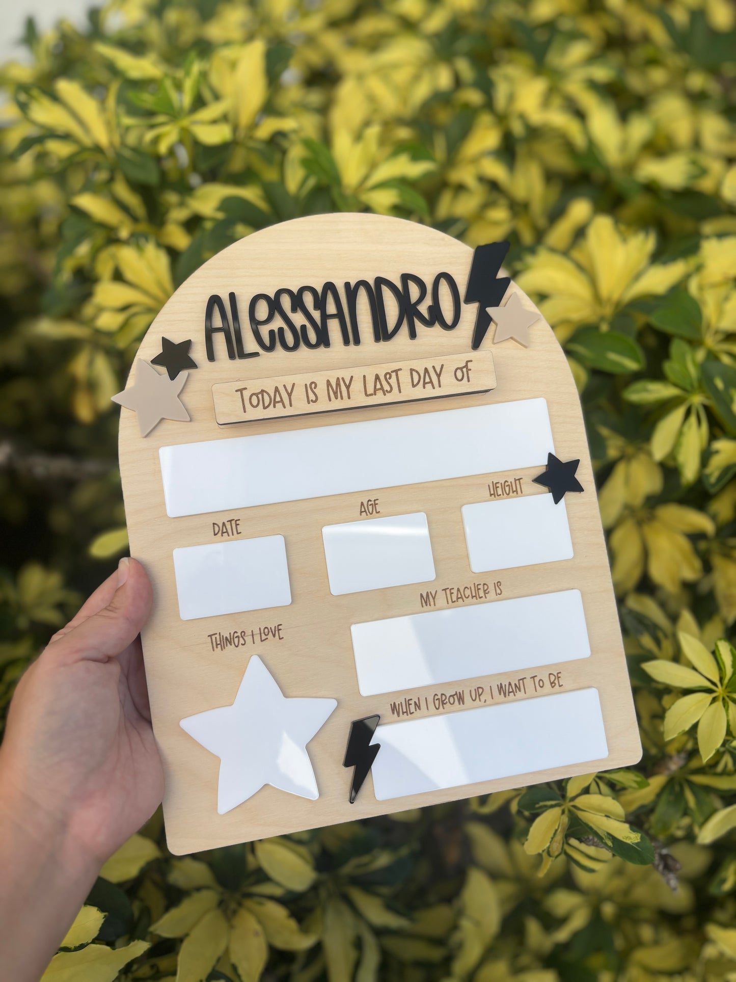 Retro stars and lighting First Day Of School Sign | Back To School Sign | Back To School Photo Prop| First Day Of School Photo Prop| Last Day Of School| lighting sign