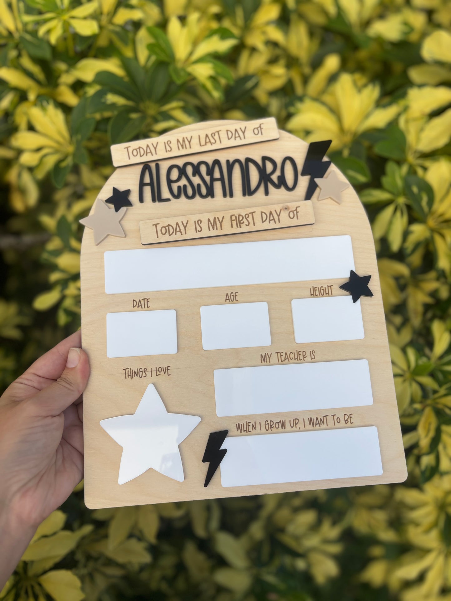 Retro stars and lighting First Day Of School Sign | Back To School Sign | Back To School Photo Prop| First Day Of School Photo Prop| Last Day Of School| lighting sign