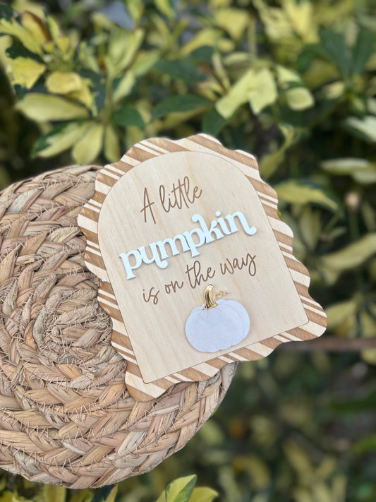A little pumpkin is on the way