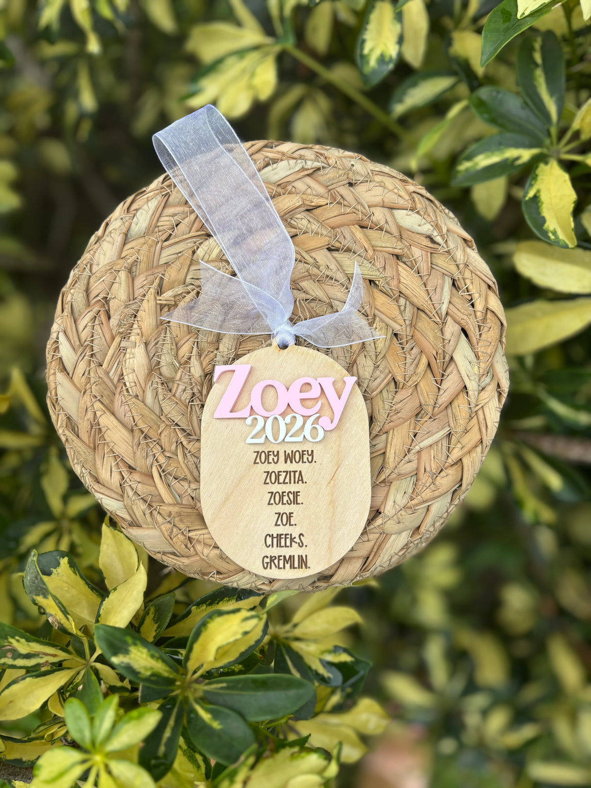 Nickname Christmas ornament