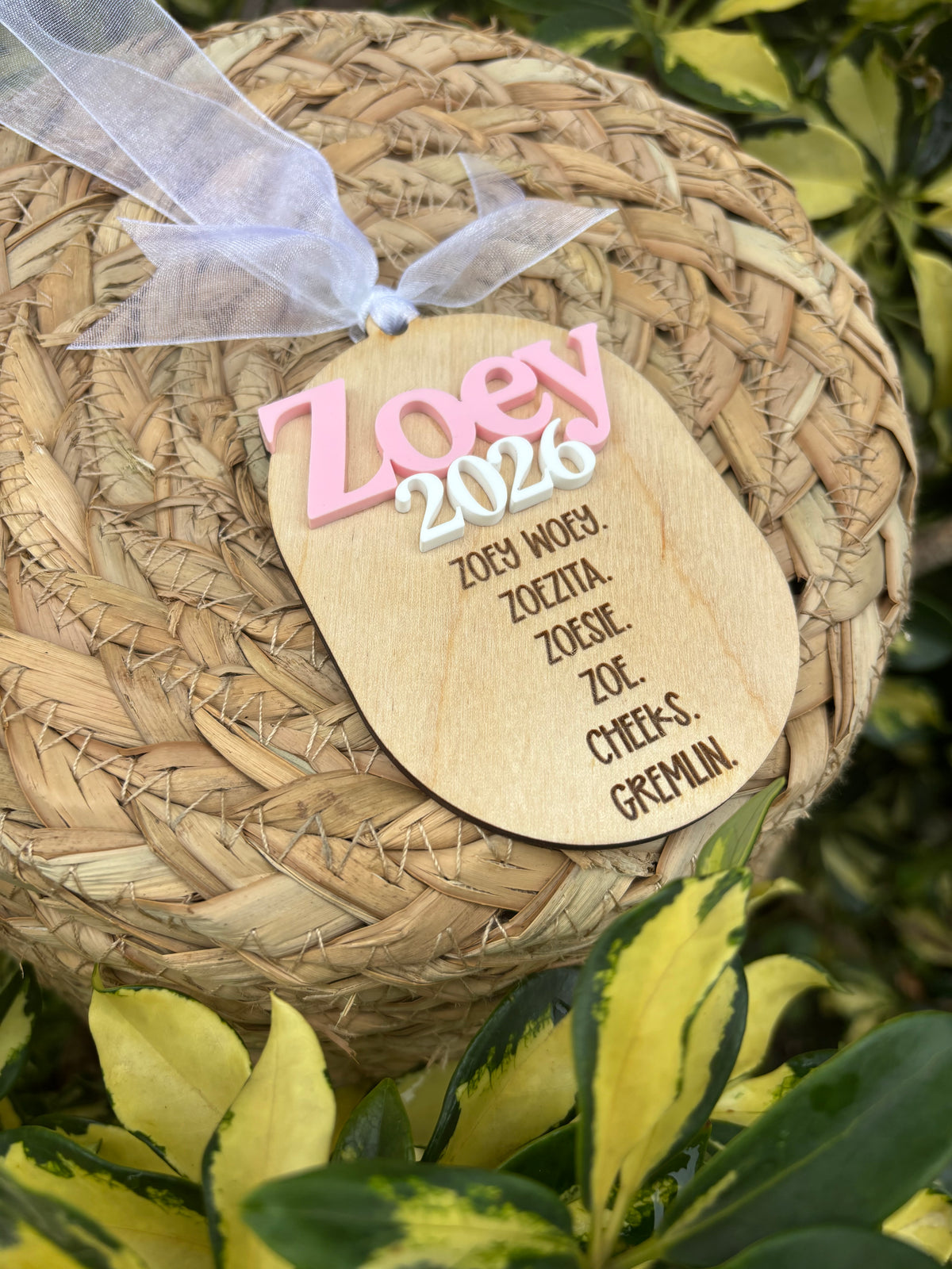 Nickname Christmas ornament