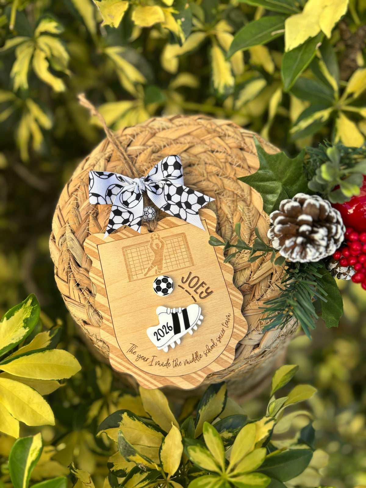 Personalized Soccer ornament