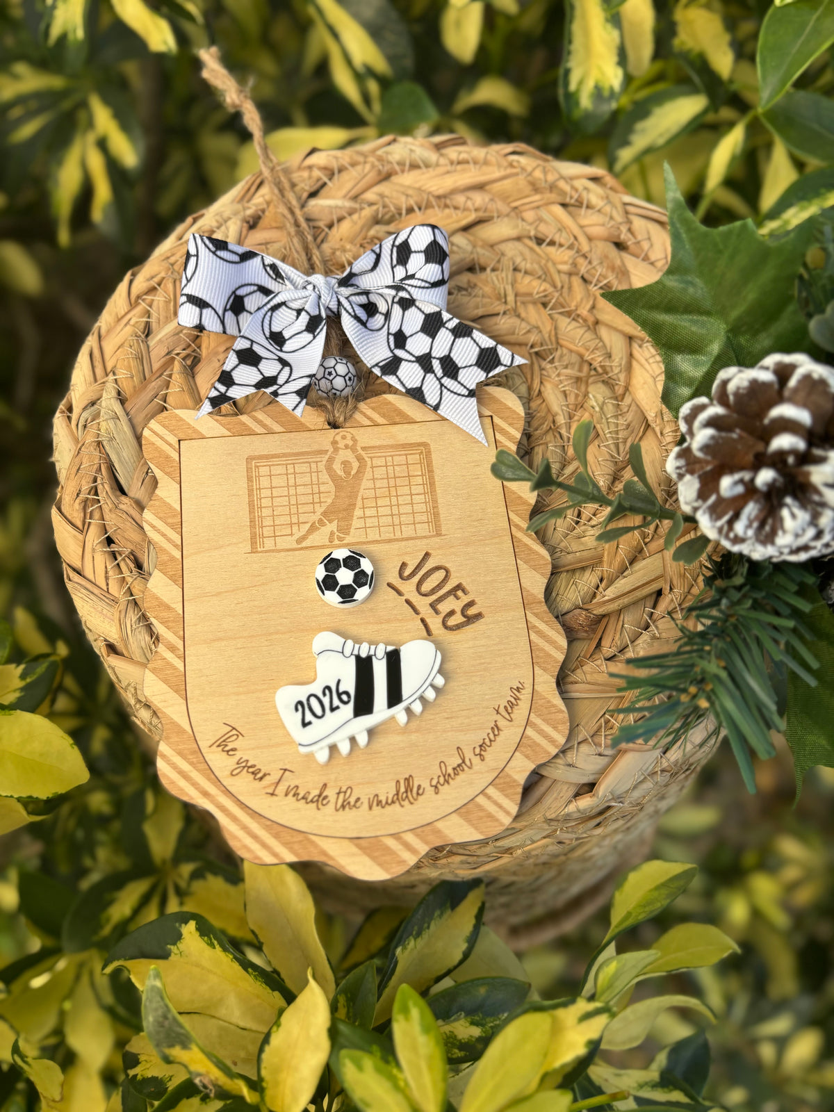 Personalized Soccer ornament