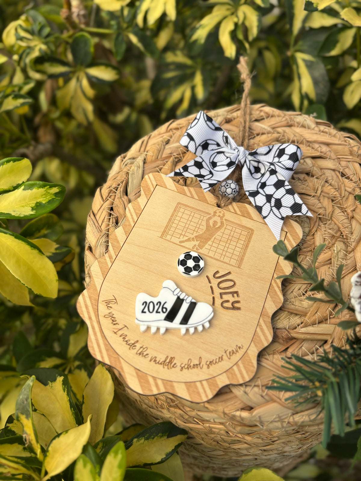 Personalized Soccer ornament