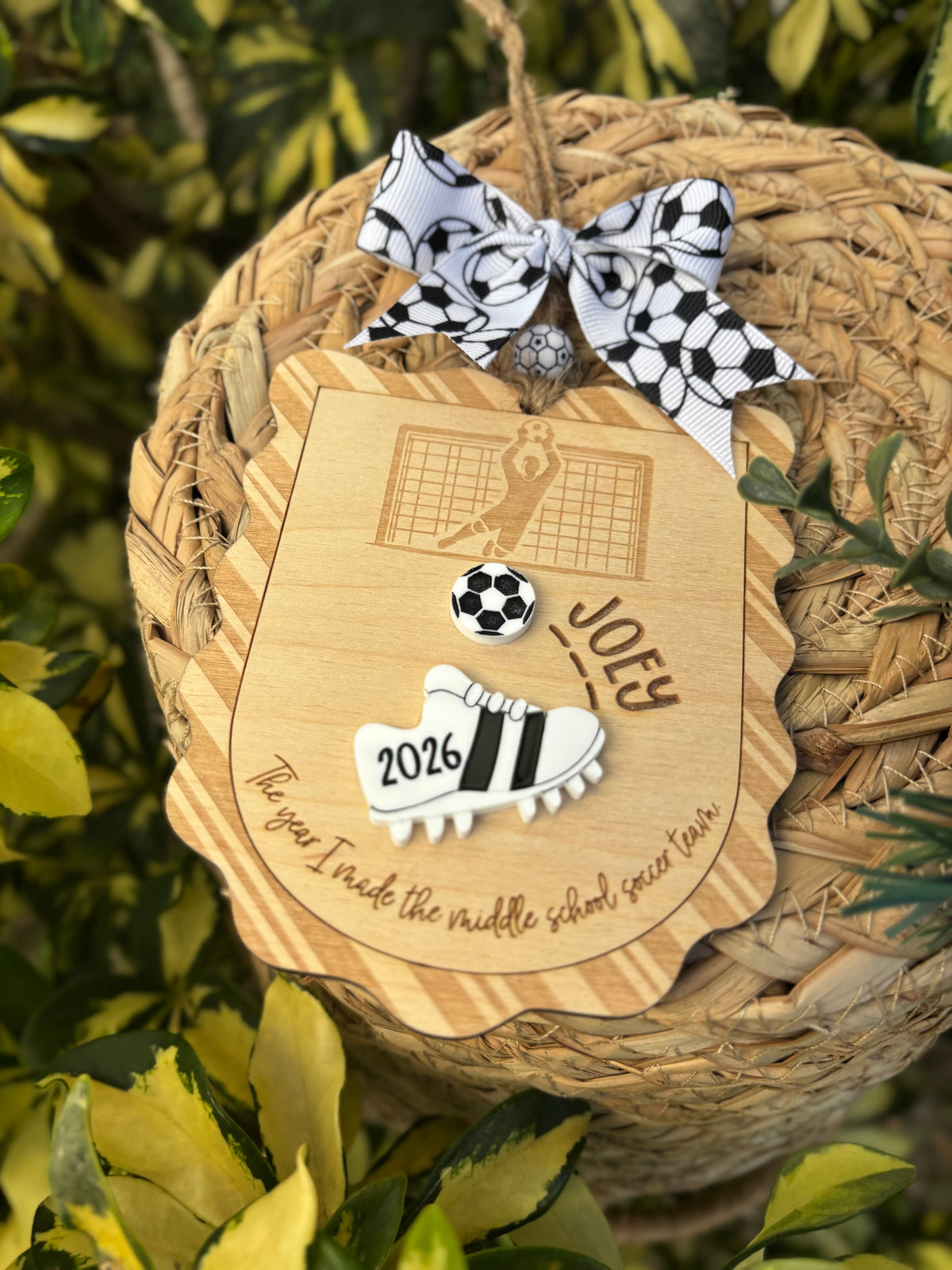Personalized Soccer ornament