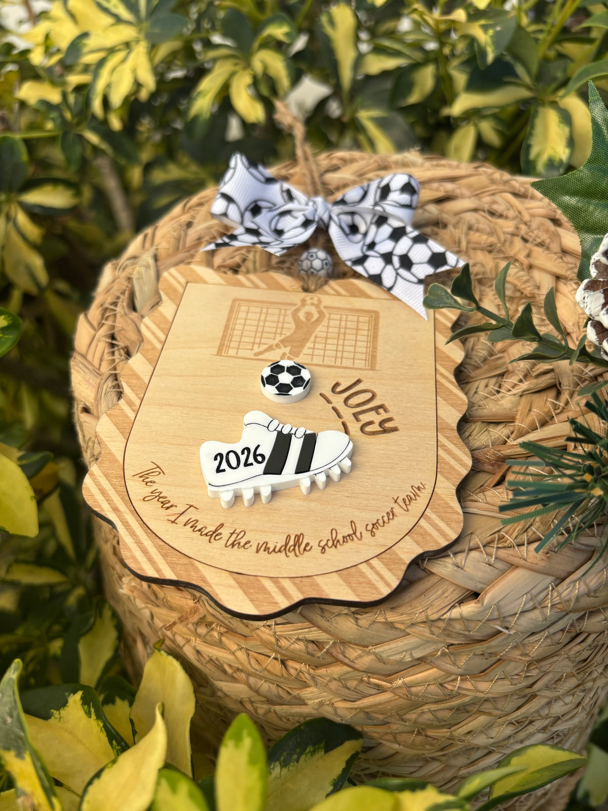 Personalized Soccer ornament