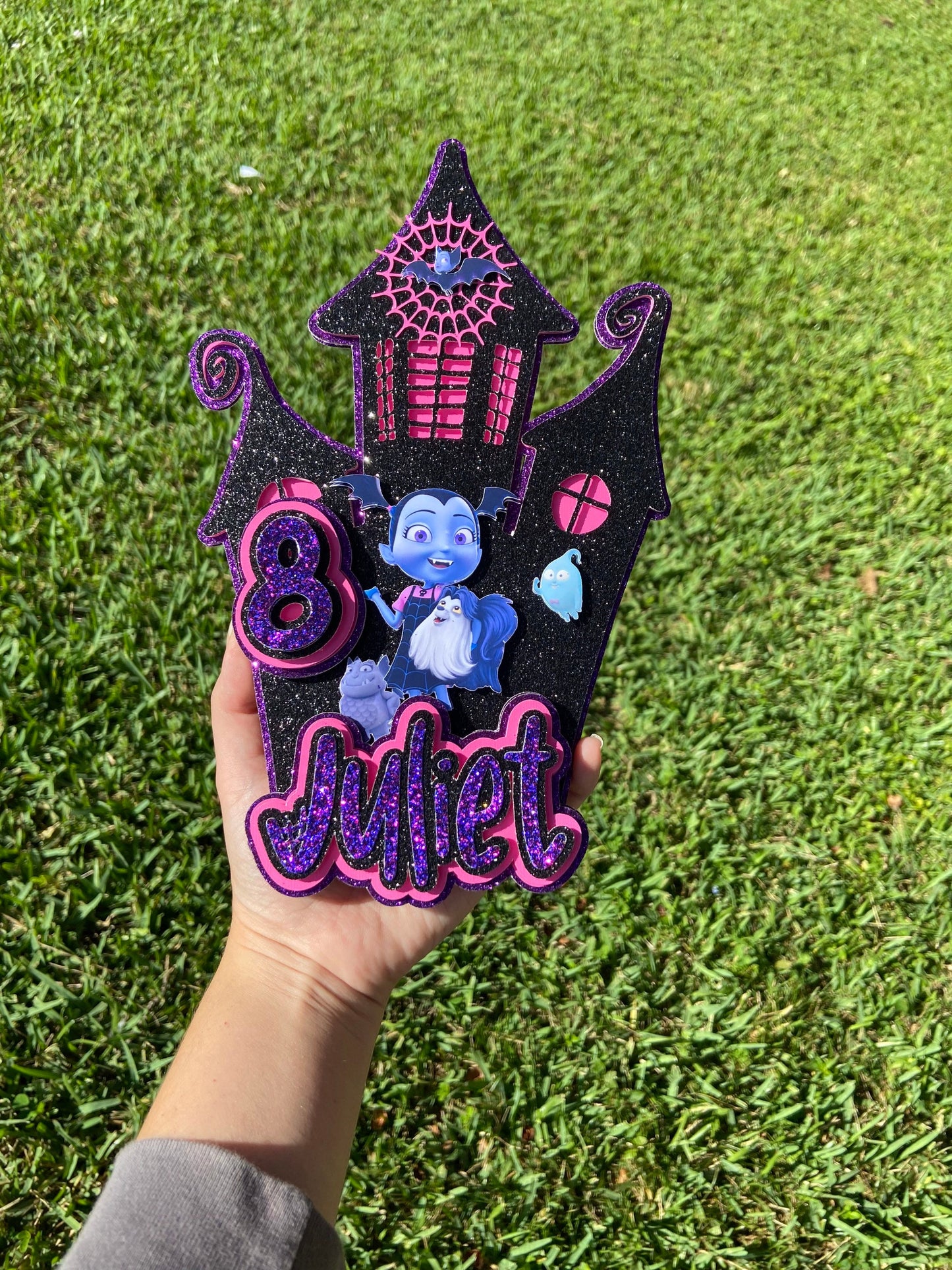 Vampirina 3d Cake topper| Vampire girl party| Vampirina birthday| Cake topper