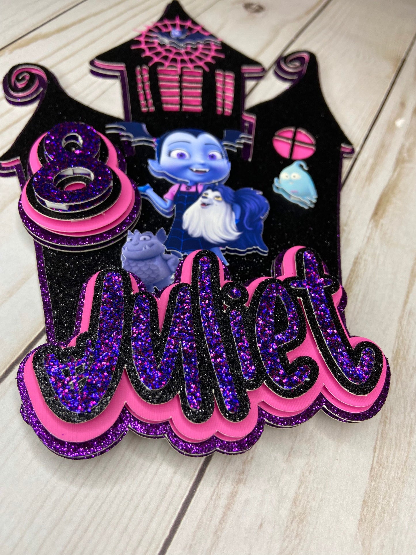 Vampirina 3d Cake topper| Vampire girl party| Vampirina birthday| Cake topper