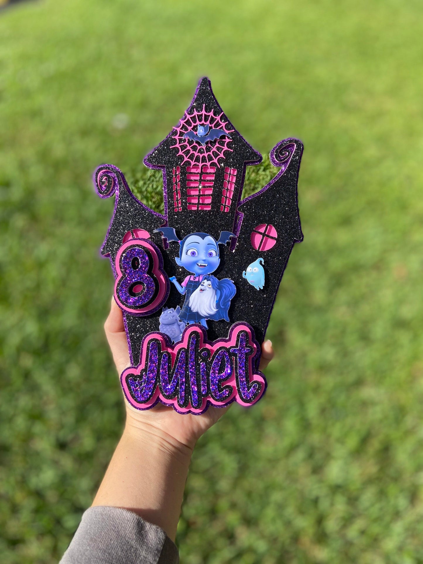 Vampirina 3d Cake topper| Vampire girl party| Vampirina birthday| Cake topper