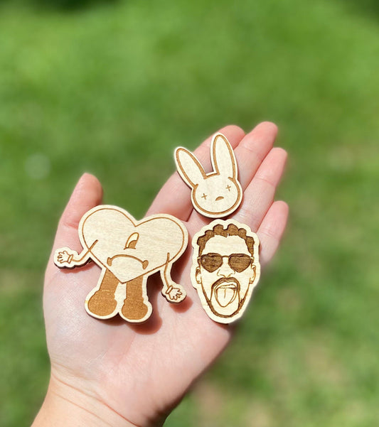 Bad bunny car accessories |wood diffuser| bad bunny car vent| oil diffuser| air freshener