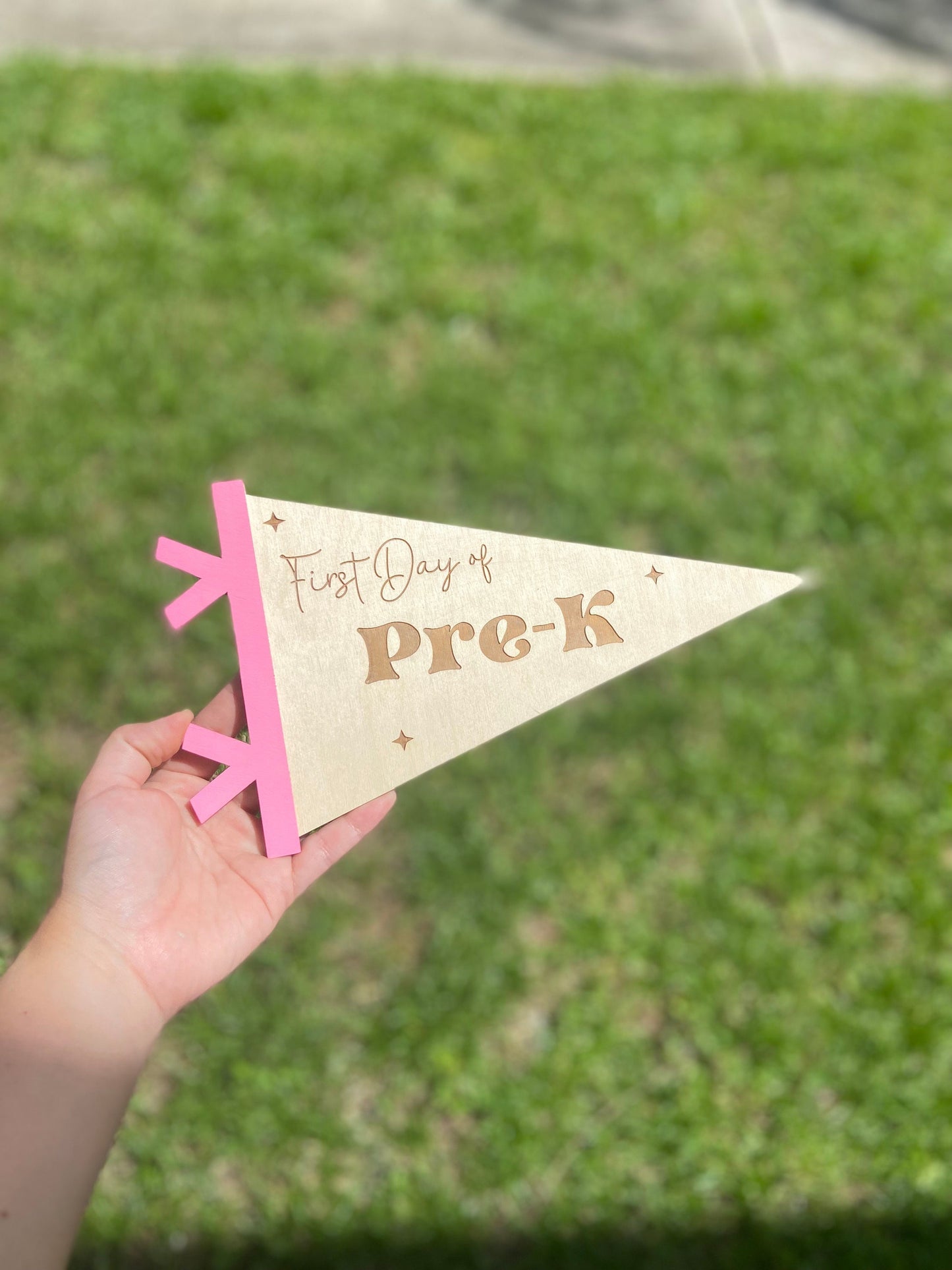 First Day of School Pennant Flag Sign, last Day of School Pennant Flag Sign, First day of Pre-K, First day of kindergarten, back to school