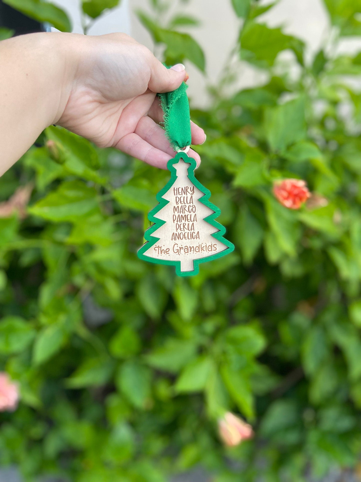 Grandkids ornament, family ornament, ornament for grandma, grandmother ornament, grandparent ornament, personalized christmas ornament