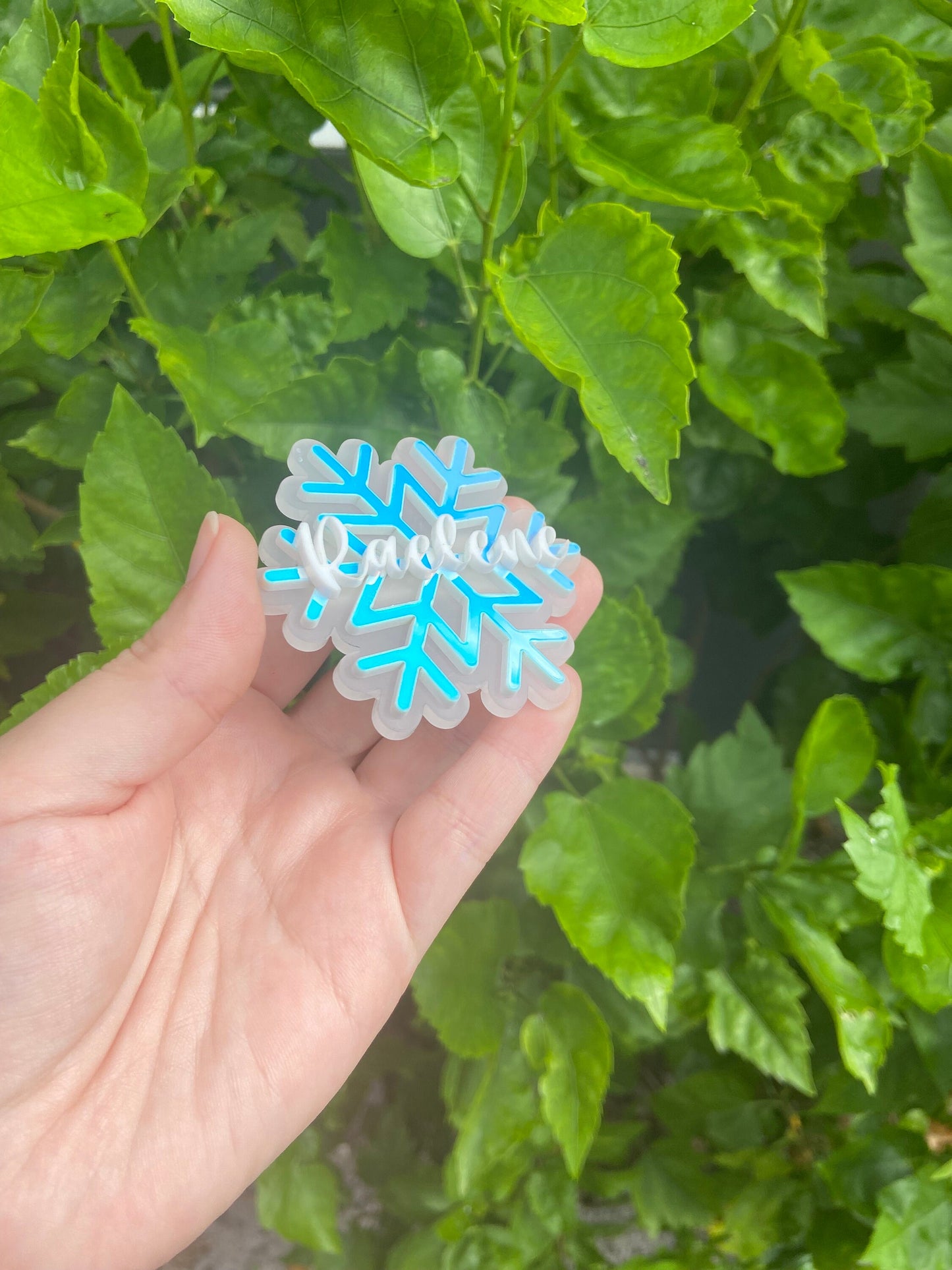 Snowflake name badge, snowflake nurse badge, snowflake badge, Christmas nurse badge, nurse badge, personalized name badge, winter badge