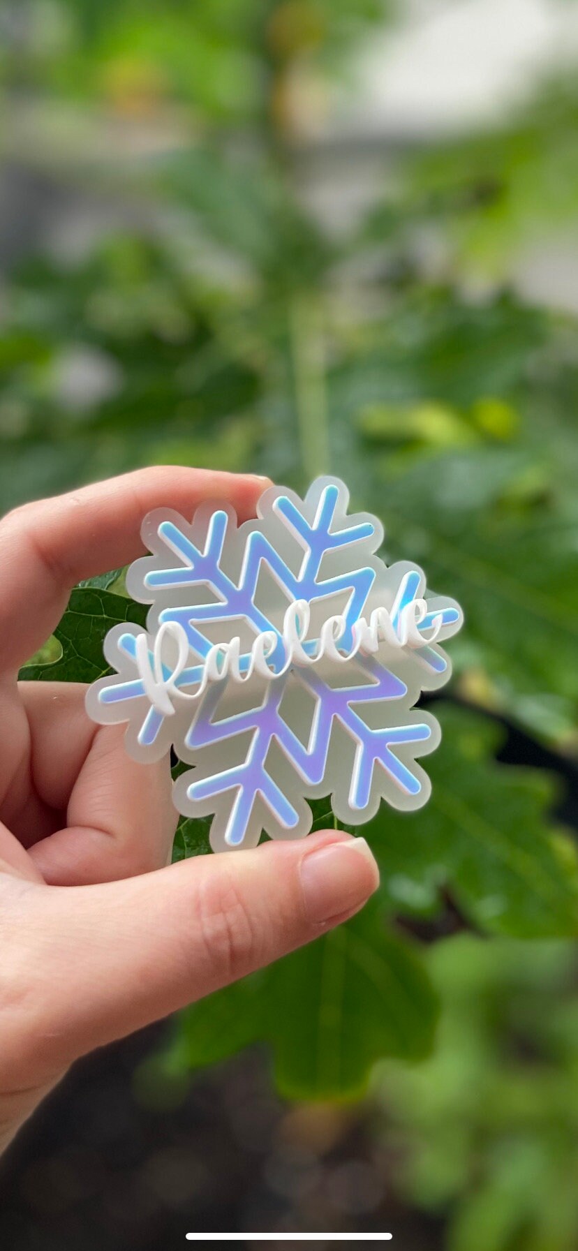 Snowflake name badge, snowflake nurse badge, snowflake badge, Christmas nurse badge, nurse badge, personalized name badge, winter badge