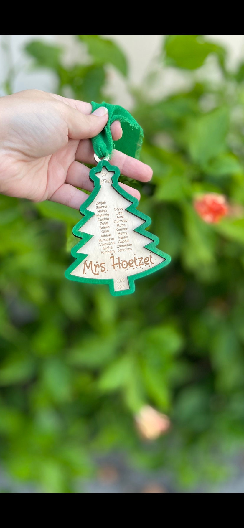 Teacher ornament, classroom ornament, christmas tree ornament, personalized teacher ornament, personalized christmas ornament, classroom