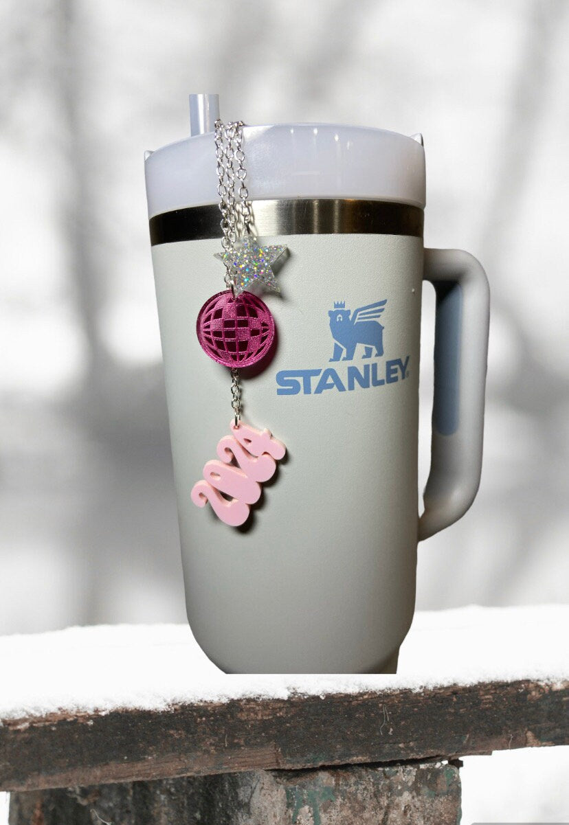 Stanley Cup Charm, Stanley Accessory Water Bottle Charm, Cup Charm, Cup Charm, Tumbler Charm, disco ball charm, 2024 tumbler charm