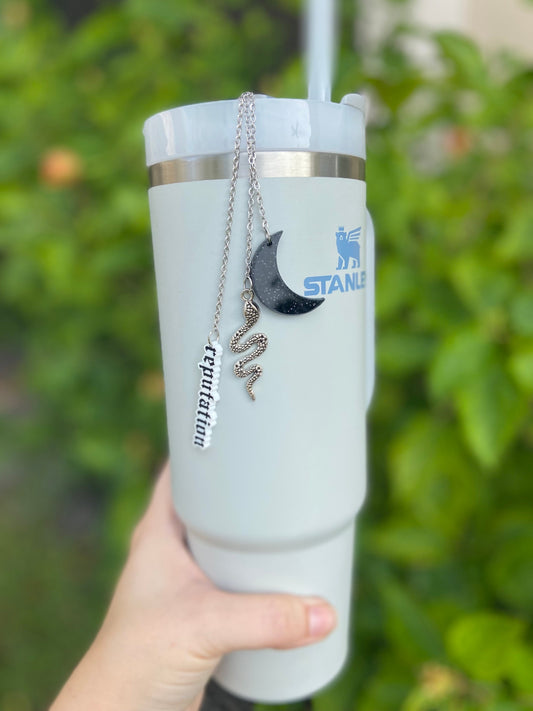 Taylor swift charm, REPUTATION charm, Stanley Cup Charm, Bottle Charm, Cup Charm, Tumbler Charm, swiftie cup charm, swiftie gift