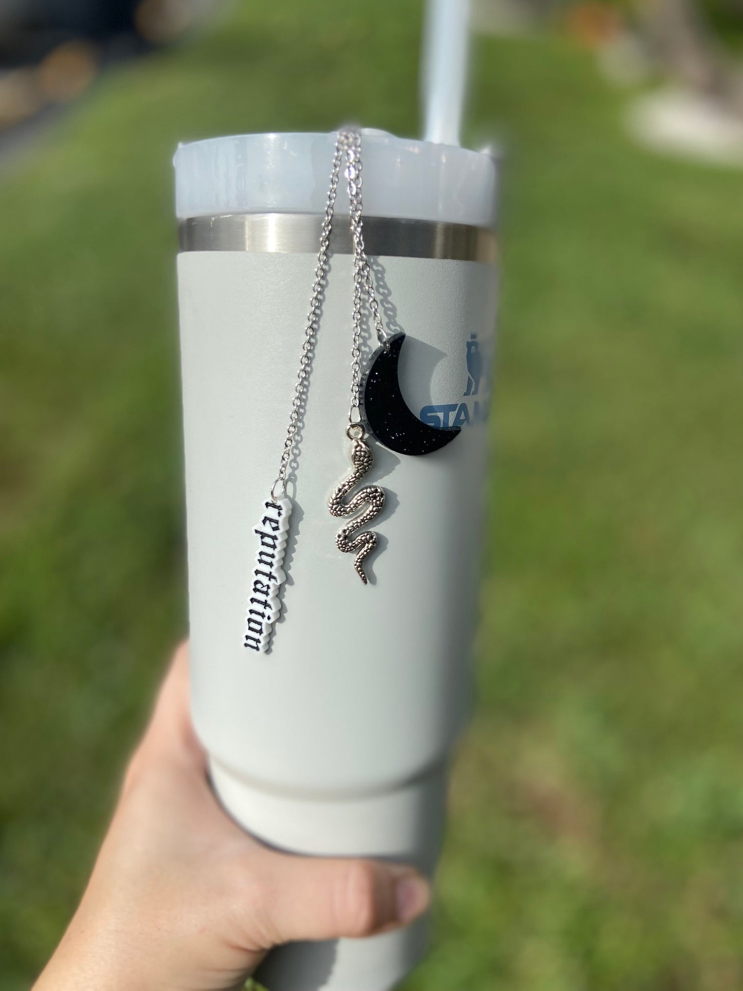 Taylor swift charm, REPUTATION charm, Stanley Cup Charm, Bottle Charm, Cup Charm, Tumbler Charm, swiftie cup charm, swiftie gift